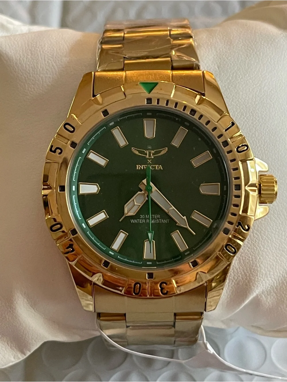 NEW Invicta Specialty I by Invicta Men's Watch - 42mm, Gold & green (69034)